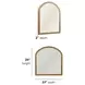 Normandy Warm Driftwood Arched Wall Mirror