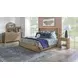 Normandy Warm Driftwood King Panel Bed