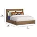 Normandy Warm Driftwood King Storage Panel Bed