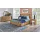 Normandy Warm Driftwood King Storage Panel Bed