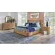 Normandy Warm Driftwood Storage Panel Bedroom Set