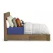 Normandy Warm Driftwood King Storage Panel Bed