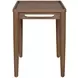 Verona Cream and Medium Brown Performance Fabric Upholstered Rectangular Occasional Table Set
