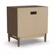 Verona Medium Brown 2 Drawer Nightstand with USB Charging