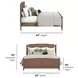 Verona Medium Brown King Panel Bed