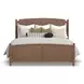 Verona Medium Brown King Panel Bed