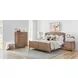 Verona Medium Brown King Panel Bed