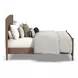 Verona Medium Brown King Panel Bed
