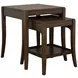 Sylvie Chestnut Square Tall Bunching Table