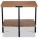 Millwork Rustic Umber and Black Rectangular Occasional Table Set