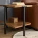 Millwork Rustic Umber and Black Rectangular End Table