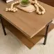 Millwork Rustic Umber and Black Rectangular Coffee Table