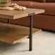 Millwork Rustic Umber and Black Rectangular Coffee Table