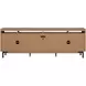 Millwork Rustic Umber and Black 92" TV Stand with USB Charging