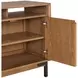 Millwork Rustic Umber and Black 92" TV Stand with USB Charging