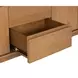 Millwork Rustic Umber and Black 92" TV Stand with USB Charging