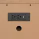 Millwork Rustic Umber and Black 92" TV Stand with USB Charging