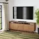Millwork Rustic Umber and Black 92" TV Stand with USB Charging