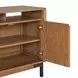 Millwork Rustic Umber and Black 76" TV Stand with USB Charging