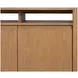 Millwork Rustic Umber and Black 76" TV Stand with USB Charging