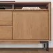 Millwork Rustic Umber and Black 76" TV Stand with USB Charging