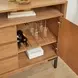 Millwork Rustic Umber and Black 2 Door Sideboard