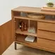 Millwork Rustic Umber and Black 2 Door Sideboard