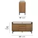 Millwork Rustic Umber and Black 2 Door Sideboard