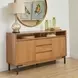 Millwork Rustic Umber and Black 2 Door Sideboard