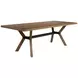 Millwork Rustic Umber and Black 90" Rectangular Dining Table