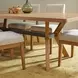 Millwork Rustic Umber and Black 90" Rectangular Dining Table