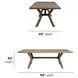 Millwork Rustic Umber and Black 90" Rectangular Dining Table