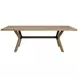 Millwork Rustic Umber and Black 90" Rectangular Dining Table