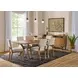 Millwork Rustic Umber and Black 90" Rectangular Dining Table