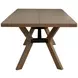 Millwork Rustic Umber and Black 90" Rectangular Dining Table