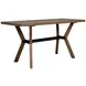 Millwork Rustic Umber and Black Dining Room Set
