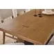 Millwork Rustic Umber and Black 76" Rectangular Friendship Table