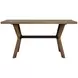 Millwork Rustic Umber and Black Dining Room Set