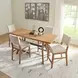 Millwork Rustic Umber and Black Dining Room Set