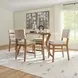 Millwork Rustic Umber and Black Dining Room Set