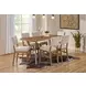 Millwork Rustic Umber and Black Dining Room Set