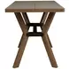 Millwork Rustic Umber and Black Dining Room Set