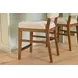 Millwork Off White Performance Fabric Upholstered Counter Height Chair Set of 2