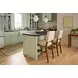 Millwork Off White Performance Fabric Upholstered Counter Height Chair Set of 2