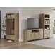 Dovander Warm Brown Hall Tree with Storage Bench