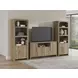 Dovander Warm Brown 2 Door Display Cabinet