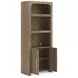 Dovander Warm Brown 2 Door Display Cabinet