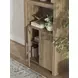 Dovander Warm Brown 2 Door Display Cabinet