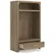 Dovander Warm Brown Hall Tree with Storage Bench