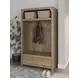 Dovander Warm Brown Hall Tree with Storage Bench